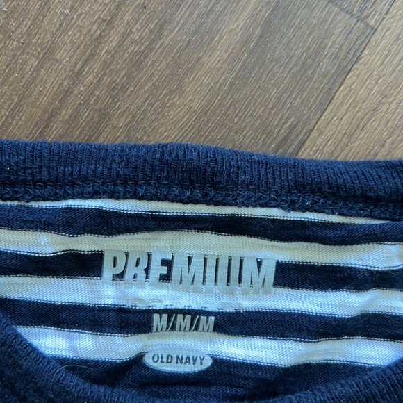 Blue and white striped t-shirt (boys kids) - Picture 2 of 3